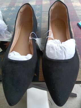 A New Day Corinna Black Pointed Toe Flats Size 8.5